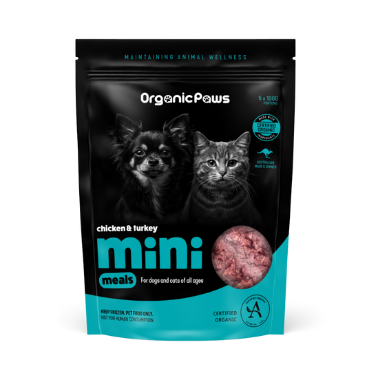 OrganicPaws Mini Meals-Chicken and Turkey Dog/Cat Food
SU=1x500g