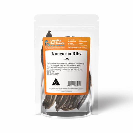 Loyalty Pet Treats Kangaroo Ribs 6x100g