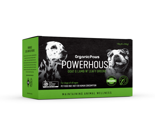 Organicpaws Powerhouse Goat & Lamb with leafy vegetables Dog/Cat Food  SU=1x1.5kg