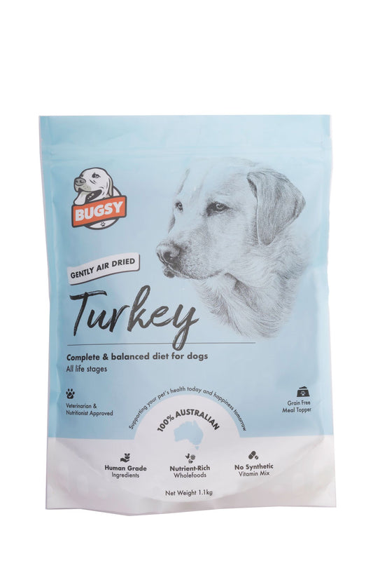 Bugsy's Dog Food Turkey Case=4x1.1kg