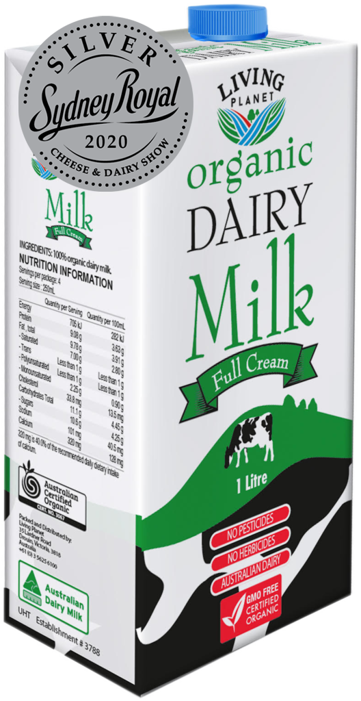 Living Planet UHT Milk Full Cream Case=12 x 1lt