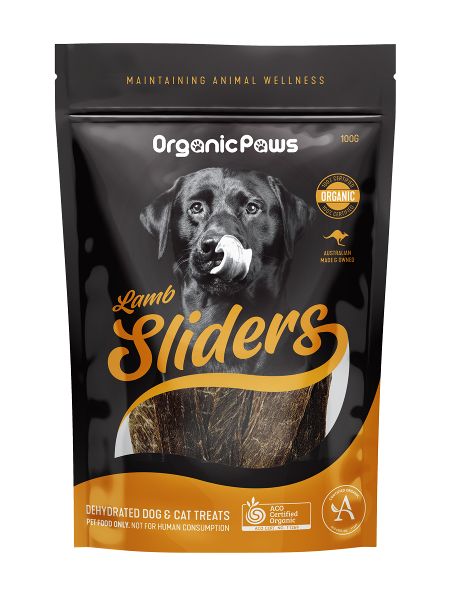 Organicpaws Sliders Lamb Dog/Cat Treats SU= 1x100g