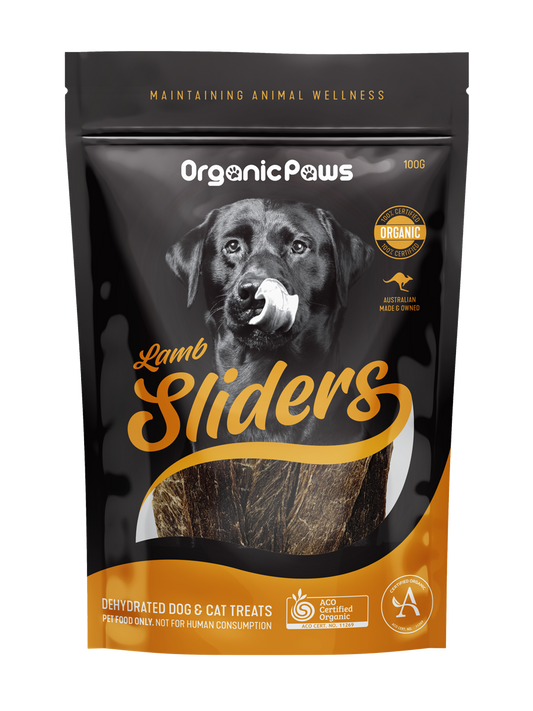 Organicpaws Sliders Lamb Dog/Cat Treats SU= 1x100g