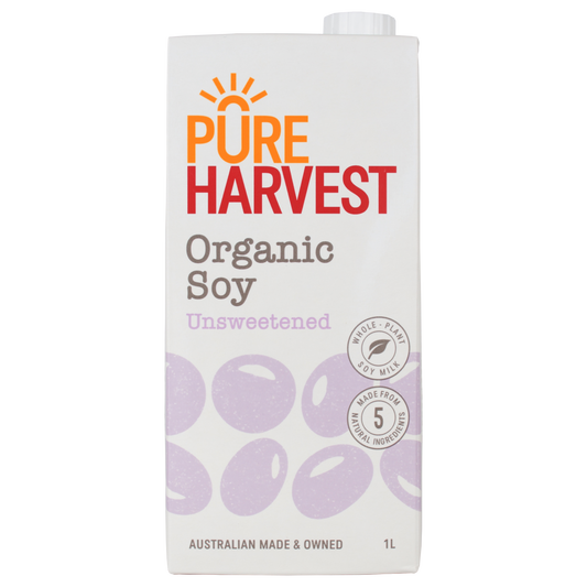 Pure Harvest Org Soy  Unsweetened Case=12x1lt