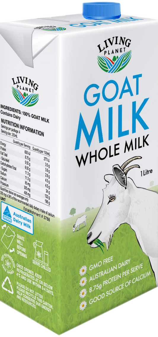 Living Planet UHT Goats Milk Case= 12x1L