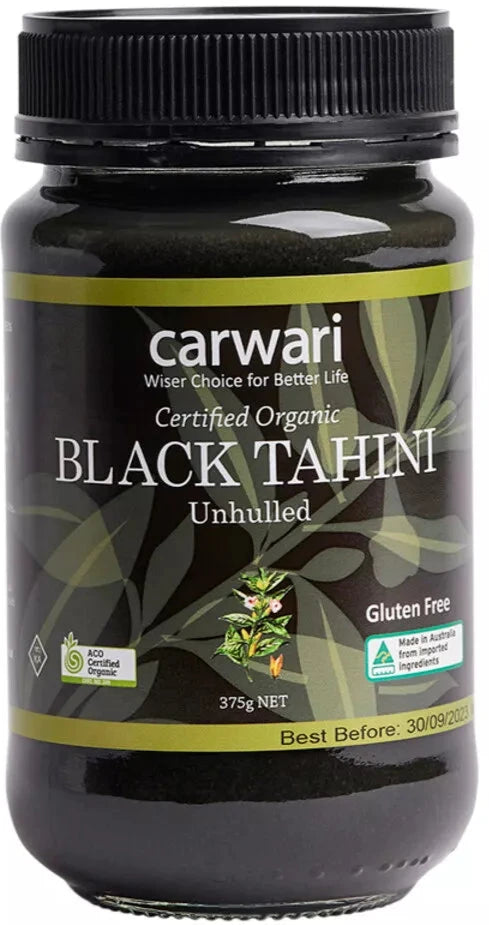 Cawari Organic Black Tahini Case=6x375g