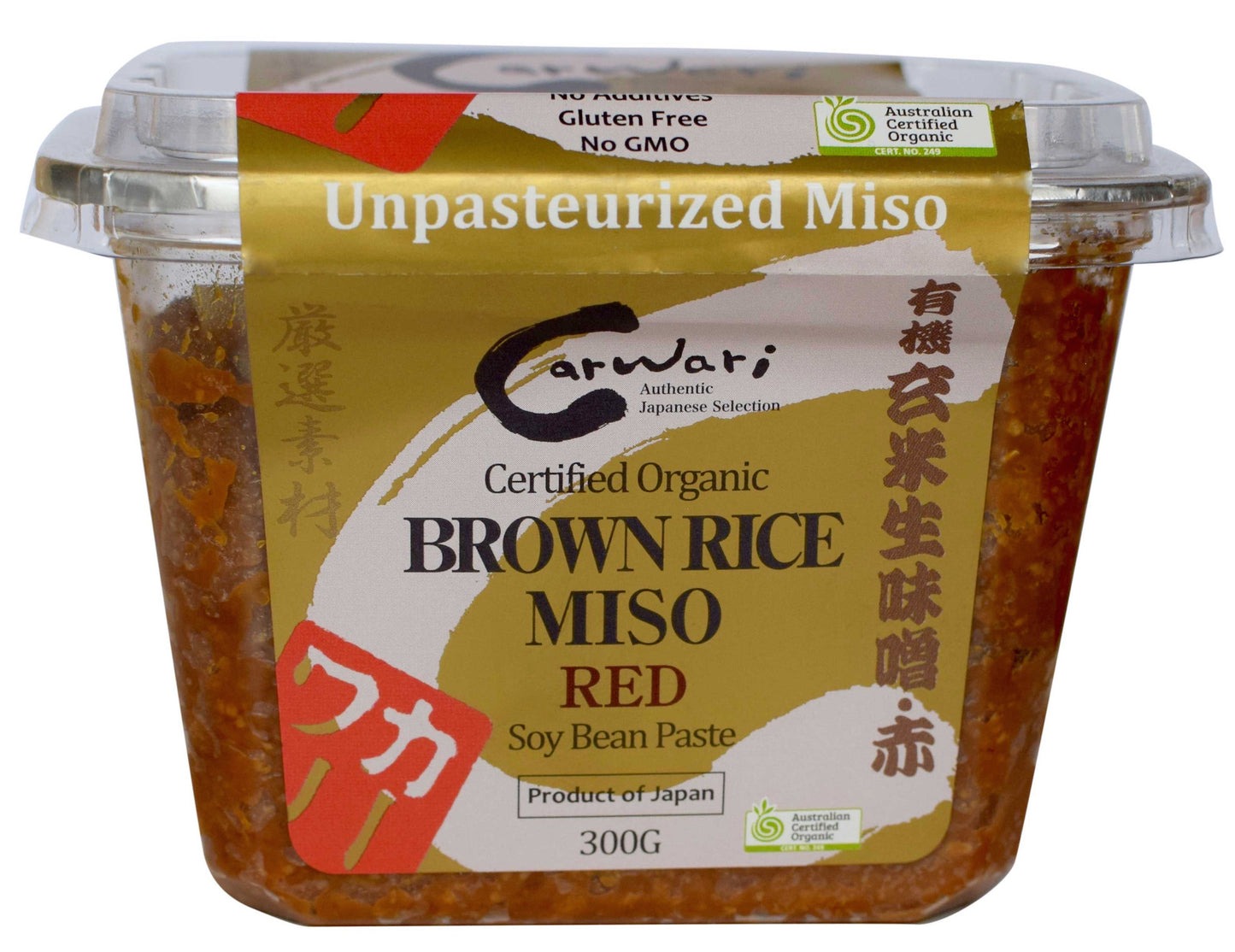 Carwari Brown Rice Red Miso  Case=6x300g Cup