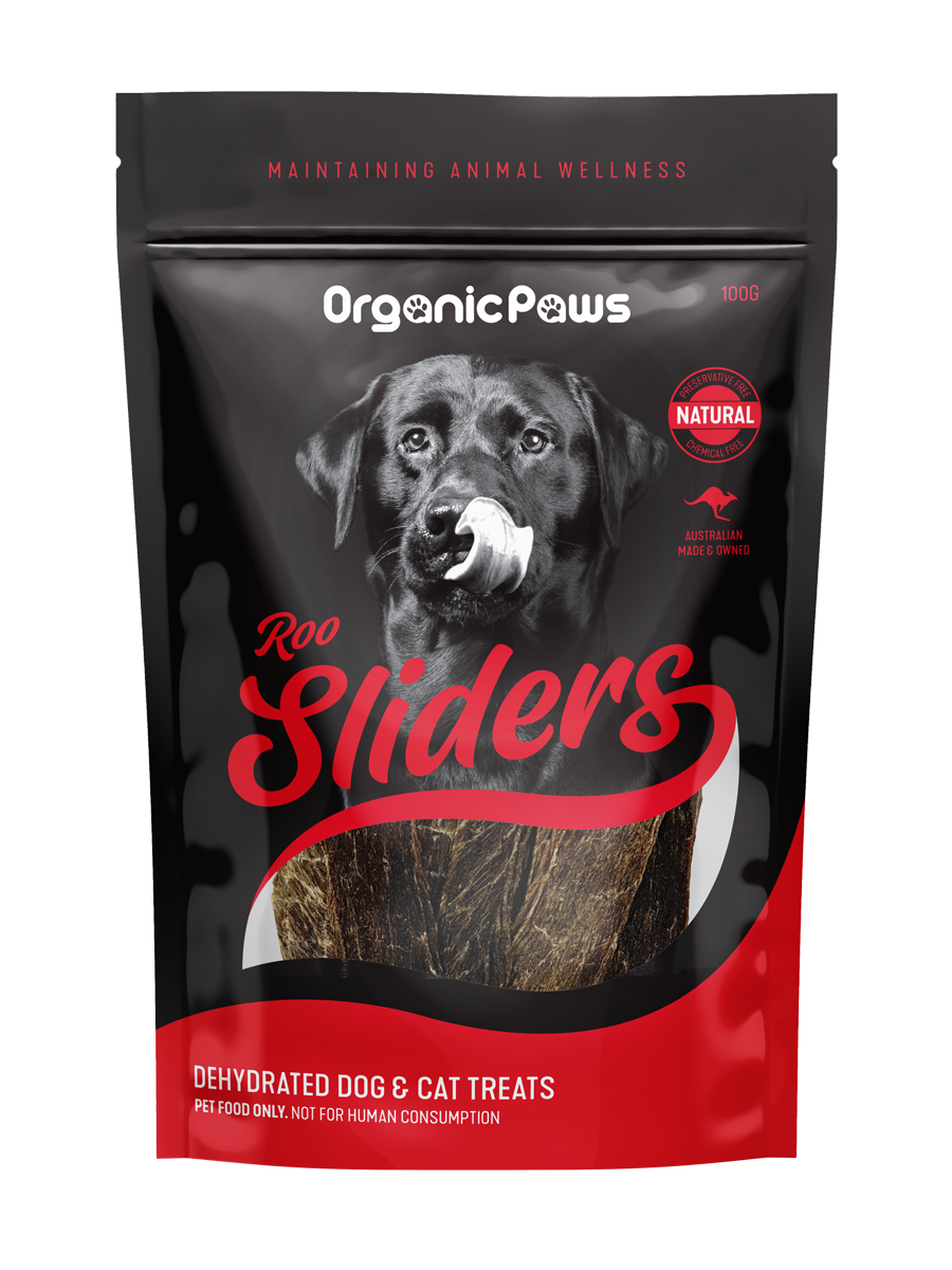 Organicpaws Sliders Roo Dog/Cat Treats SU=1x100g