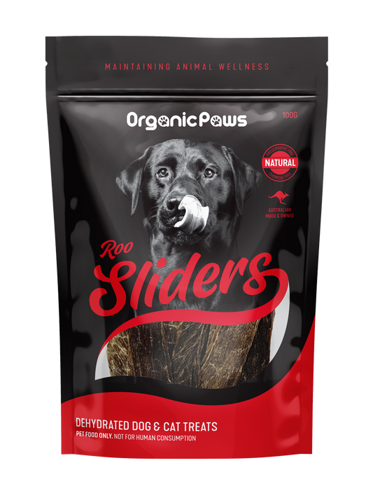 Organicpaws Sliders Roo Dog/Cat Treats SU=1x100g