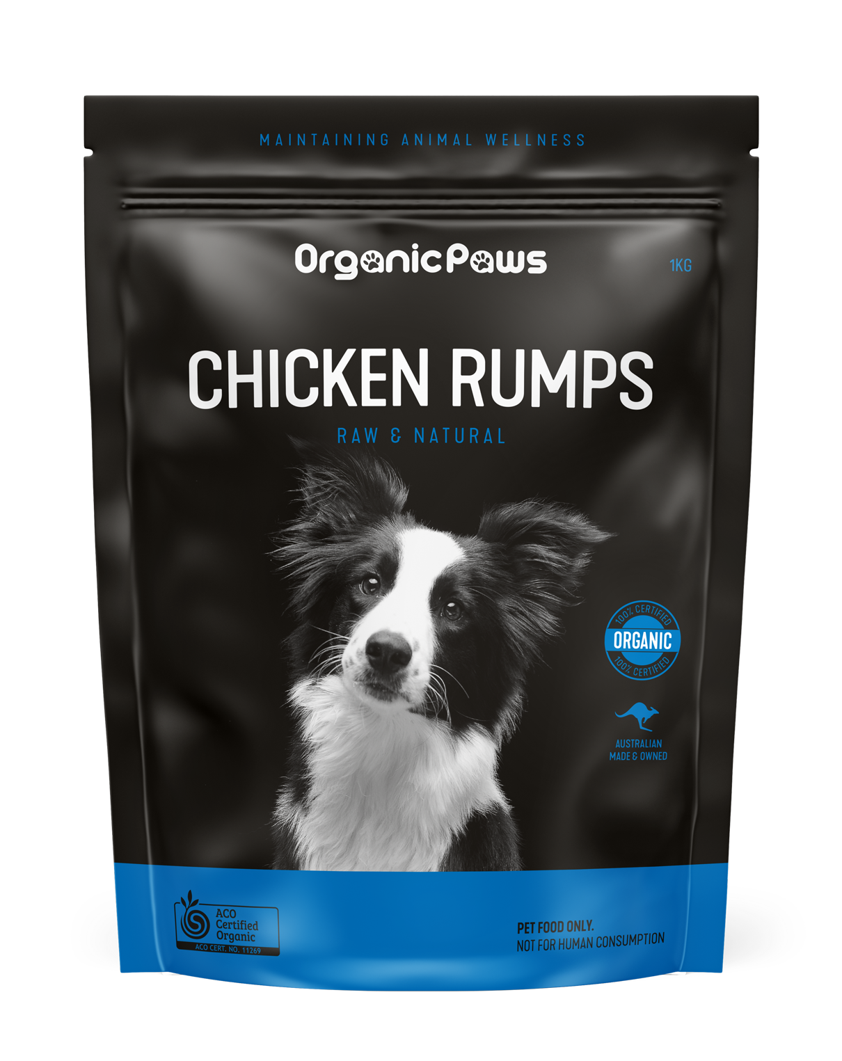 OrganicPaws Chicken Rumps Dog Food  SU=1x1kg
