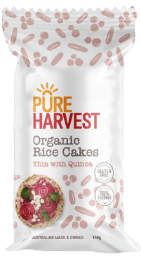 Pure Harvest Quinoa Rice cakes Case= 6x150g