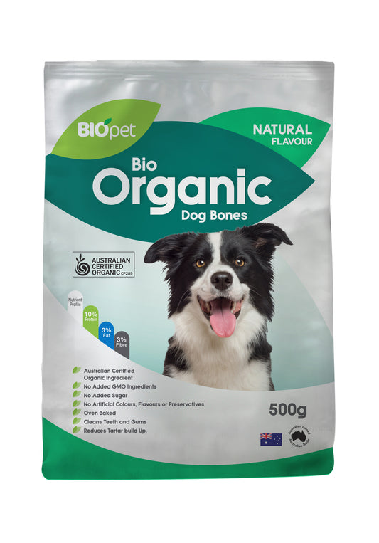 Biopet Organic Dog Bones Case=12x500g bags