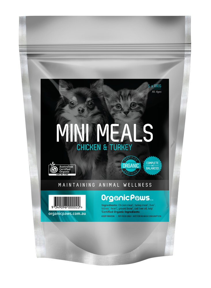 OrganicPaws Mini Meals-Chicken and Turkey Dog/Cat Food
SU=1x500g